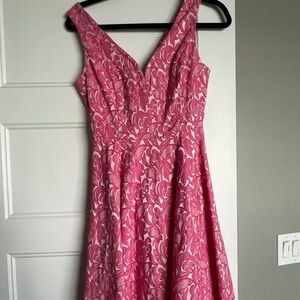 Maeve Pink Floral Fit & Flare Dress | Size 0